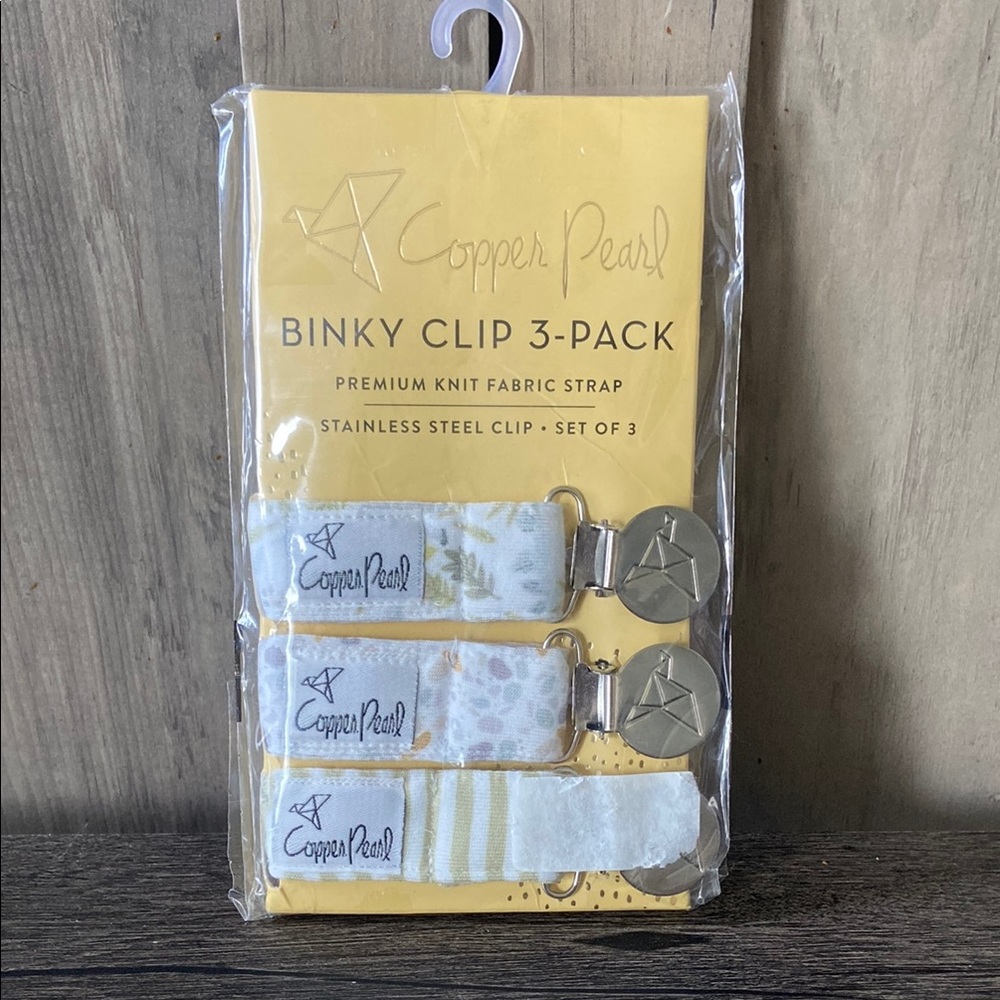 Copper Pearl Binky Clip- New